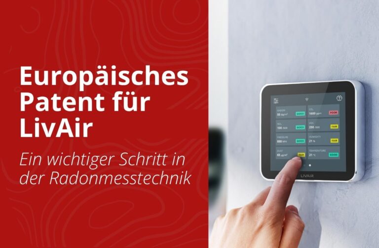 LivAir Radonmesstechnik Europäisches Patent